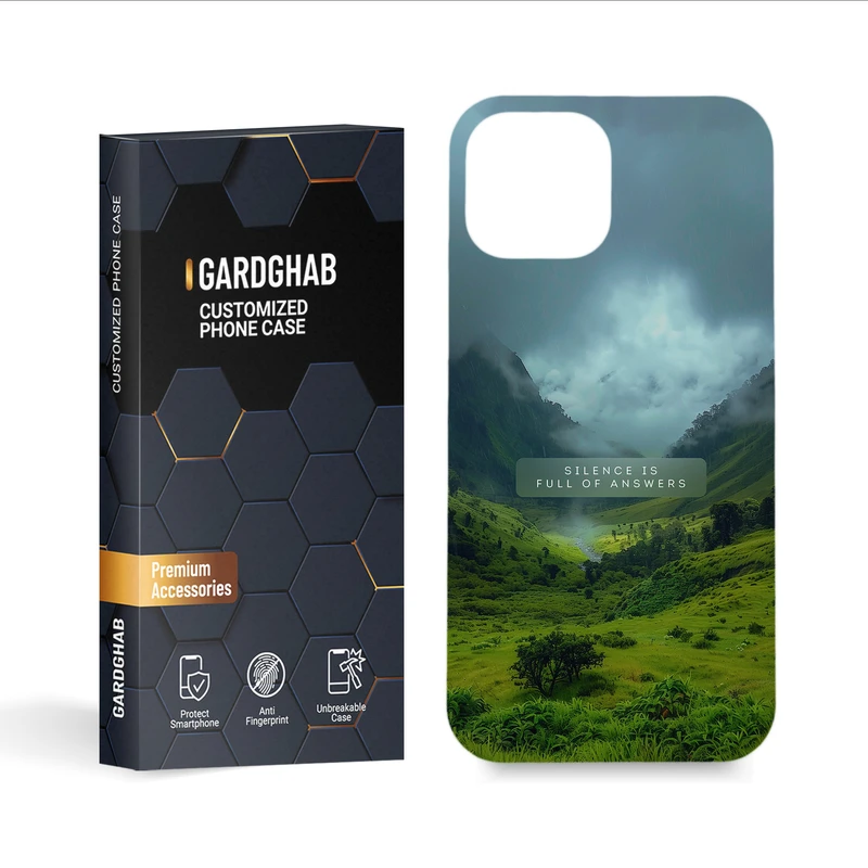 کاور گارد قاب مدل متن مناسب برای گوشی موبایل اپل iPhone 13 Mini