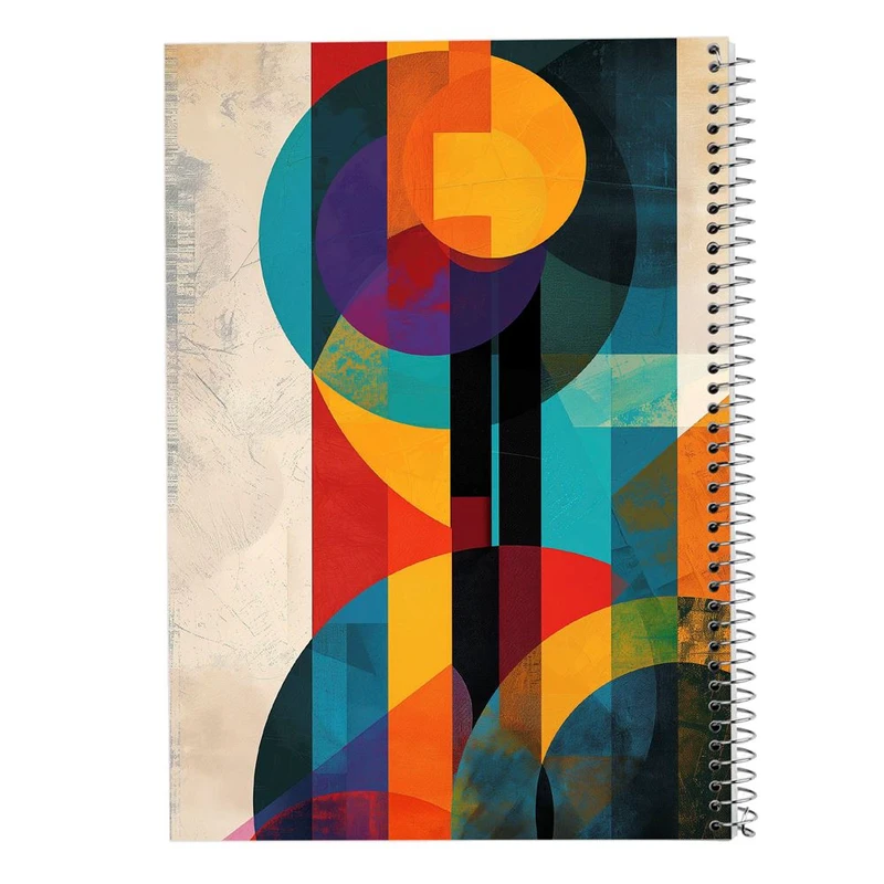 دفتر ژورنال نویسی 50 برگ مدوپد مدل نقطه ای طرح اشکال فانتزی کد DF16347