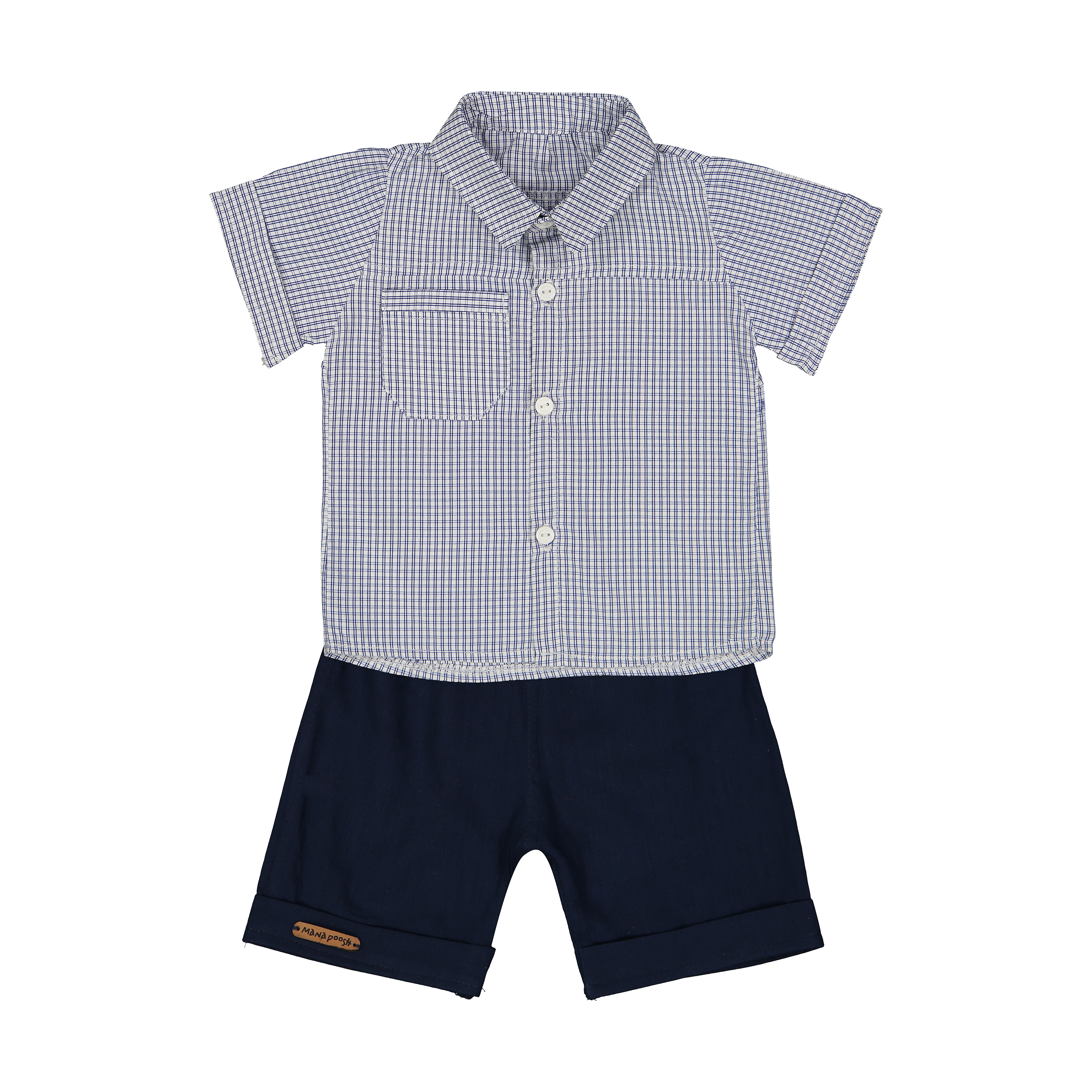 ست پیراهن و شلوارک پسرانه مانا پوش مدل 1040