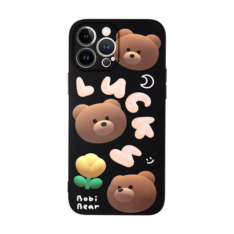 کاور قاب گارد طرح خرس لوسی کد f6611 مناسب برای گوشی موبایل اپل iphone 13 Pro