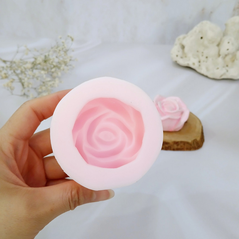 قالب شمع کوشا مدل رز سه بعدی