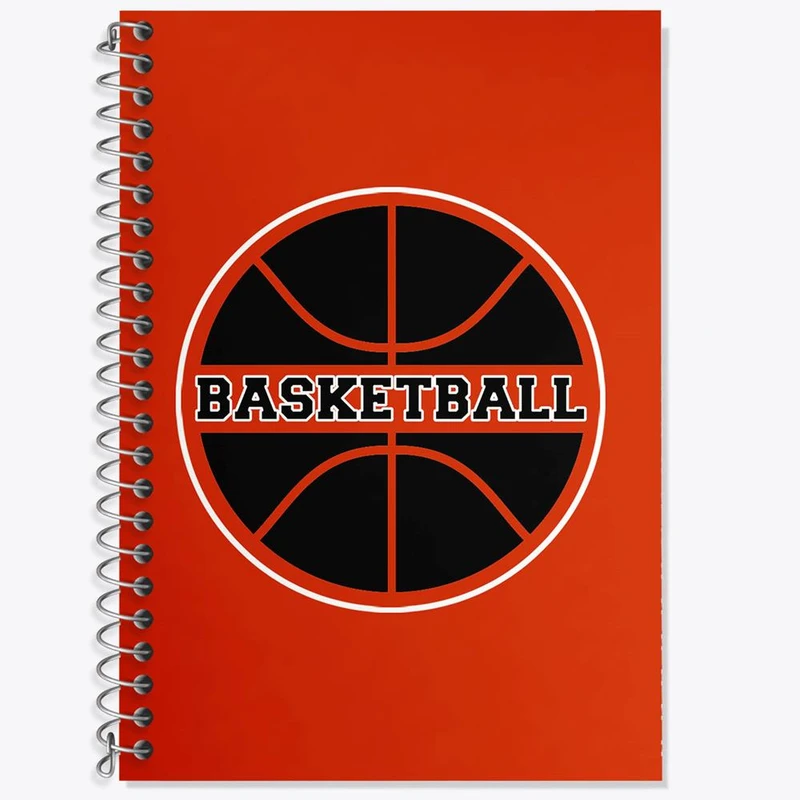 دفتر زبان 50 برگ خندالو مدل سه خط طرح بسکتبال Basketball کد 26449