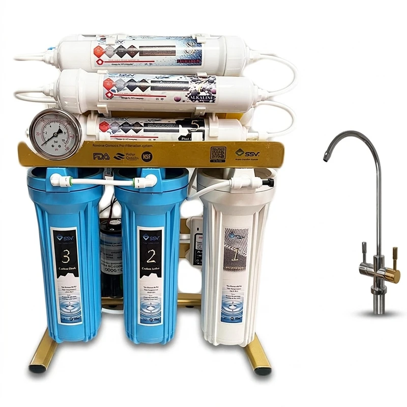 دستگاه تصفیه کننده آب اس اس وی مدل GoldenBlue  2W X1050 به همراه شیر تصفیه آب