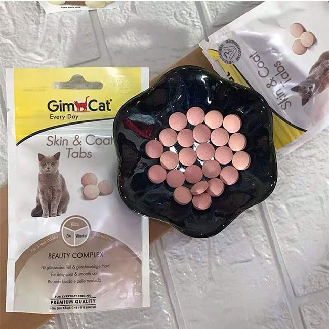 قرص تقویت کننده پوست و موی گربه جیم کت مدل شیر وزن 40 گرم