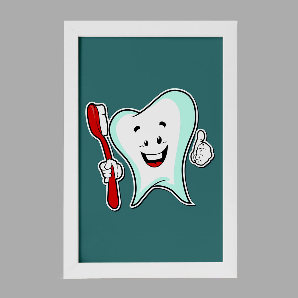 تابلو خندالو مدل دندان و دندانپزشکی کودکانه کد 27786
