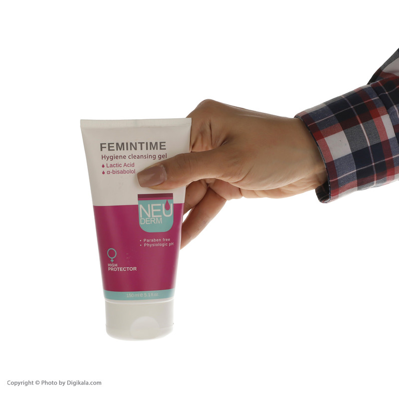 ژل بهداشتی بانوان نئودرم مدل Femintime حجم 150 میلی لیتر ژل بهداشتی بانوان نئودرم مدل Femintime حجم 150 میلی لیتر