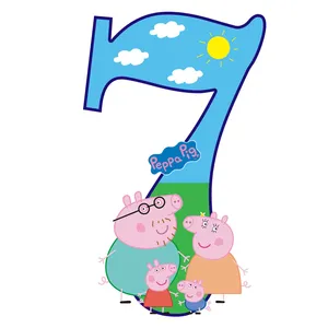    استند رومیزی تولد مدل عدد 7 طرح پپاپیگ کد 657