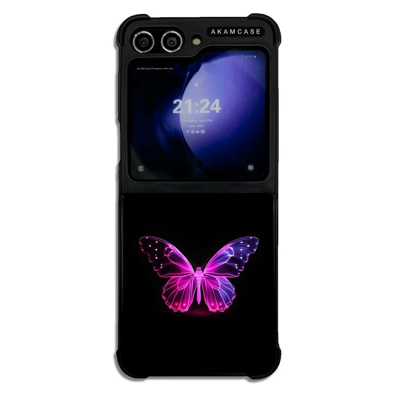 کاور آکام مدل AMC-WSGZFLIP5-BUTTERFLY-23 مناسب برای گوشی موبایل سامسونگ Galaxy Z Flip 5
