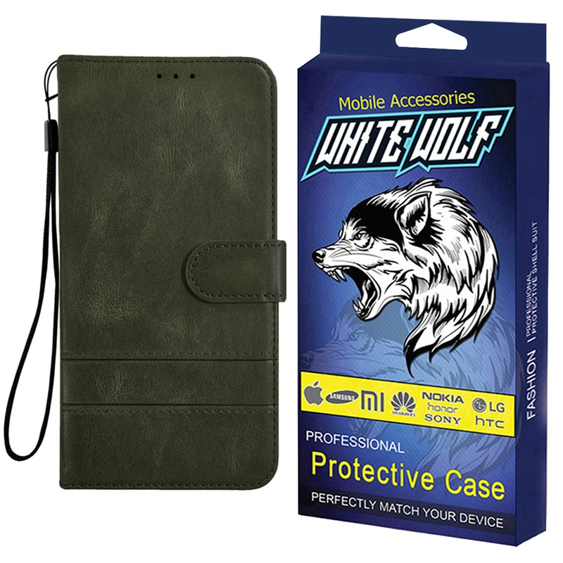  کیف کلاسوری وایت ولف مدل WKF-REX مناسب برای گوشی موبایل شیائومی Redmi 13 به همراه بند آویز