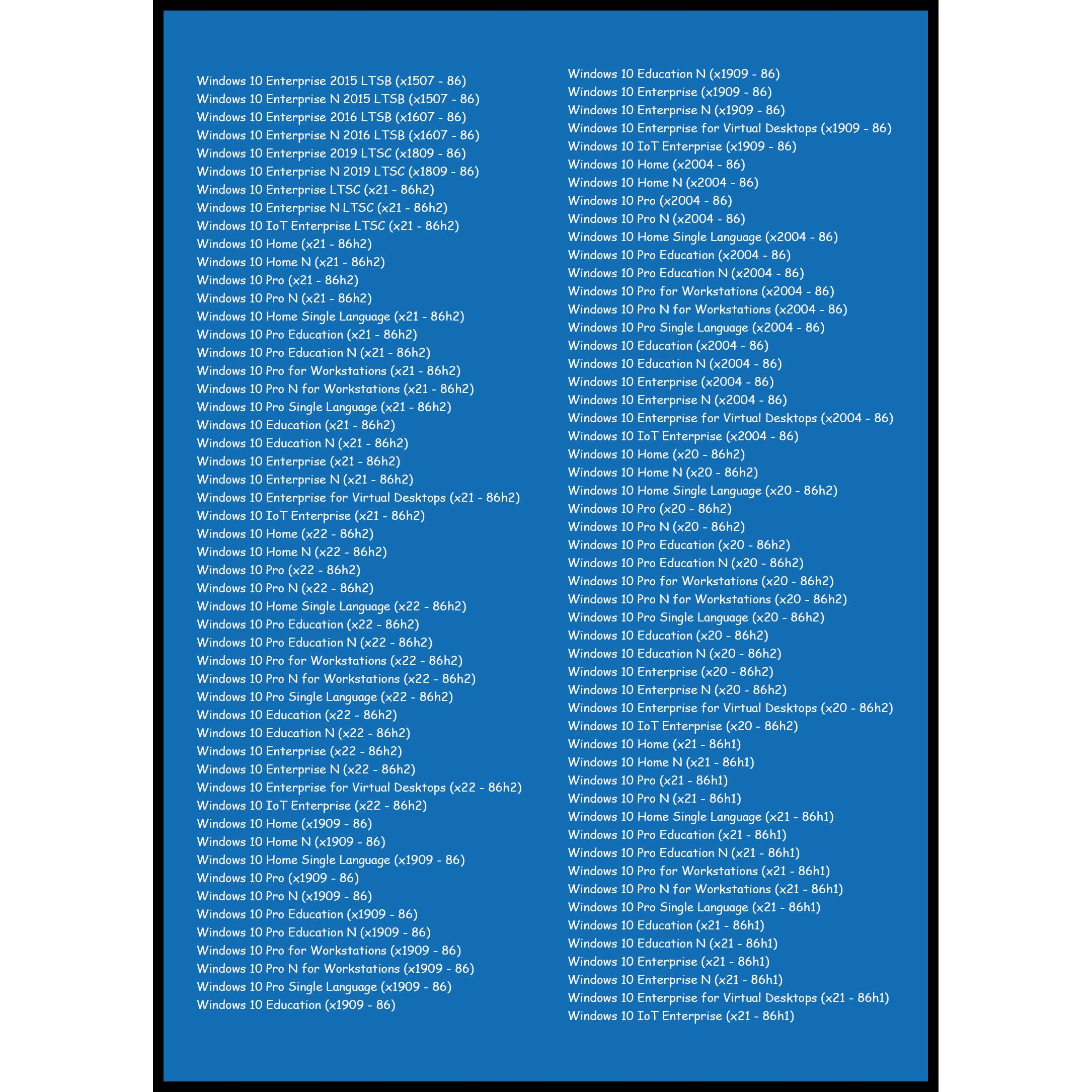 سیستم عامل Windows 10 - 105IN1 X86 - DriverPack 2022 - Office 2016-2019-2021 نشر مایکروسافت