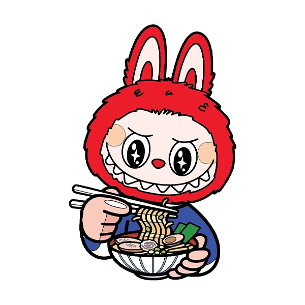 استیکر پارچه و لباس پاد آفرین طرح لبوبو کد 53