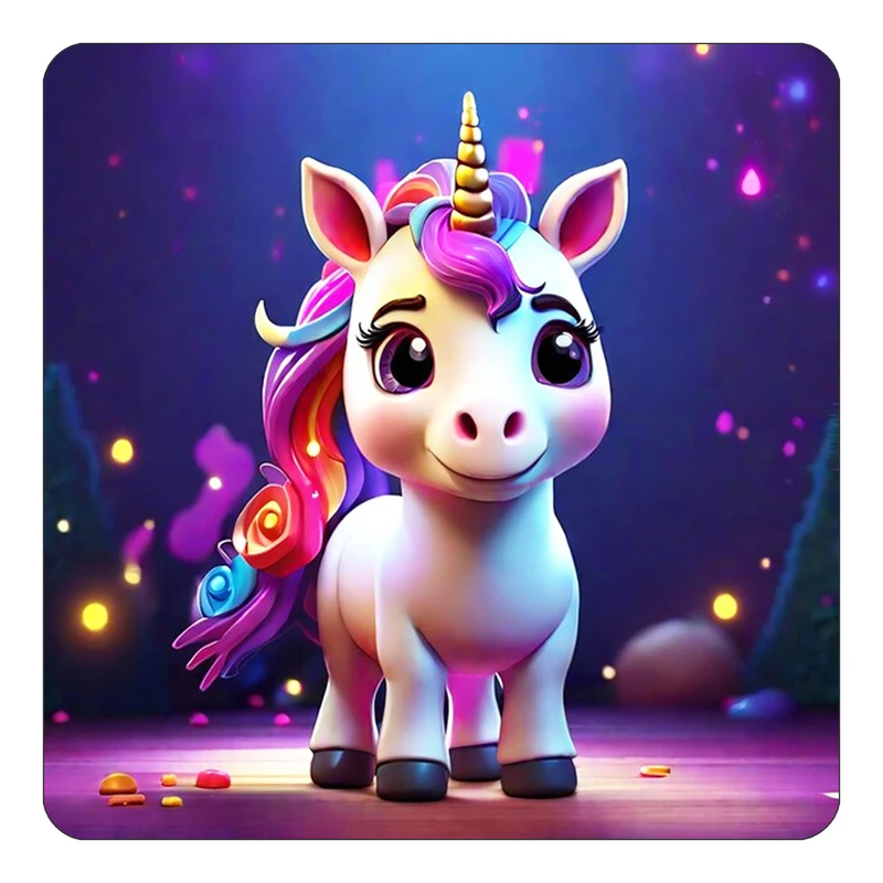 مگنت کاکتی طرح اسب تک شاخ و یونیکورن مدل mp30912