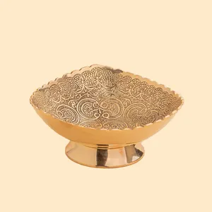 کاسه برنجی طلایی مدل نخل 3204