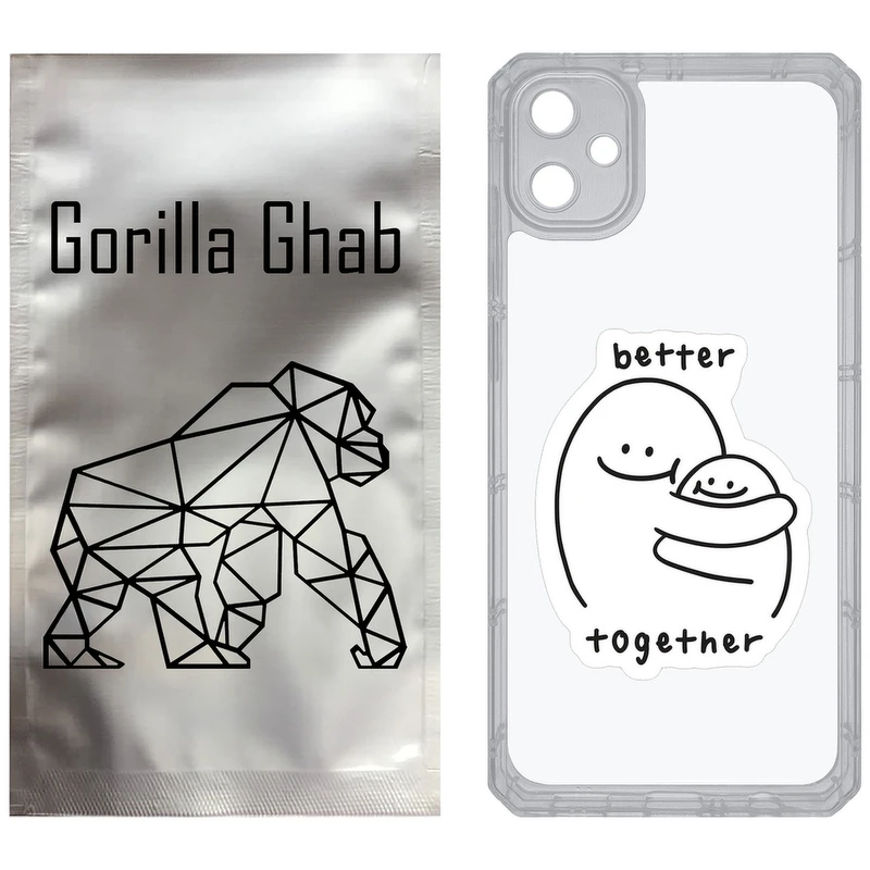 کاور گوریلا قاب مدل CLG کد 90 طرح Together مناسب برای گوشی موبایل سامسونگ Galaxy A05