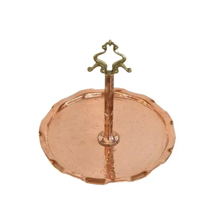 شیرینی خوری مسی مدل تک طبقه کد ma107