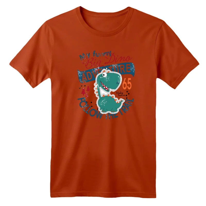 تی شرت آستین کوتاه بچگانه مدل دایناسور کد ۳۱