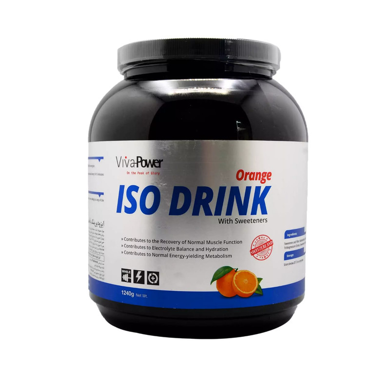 پودر ایزو دیرینک با طعم پرتقال ویوا پاور- 1240 گرم