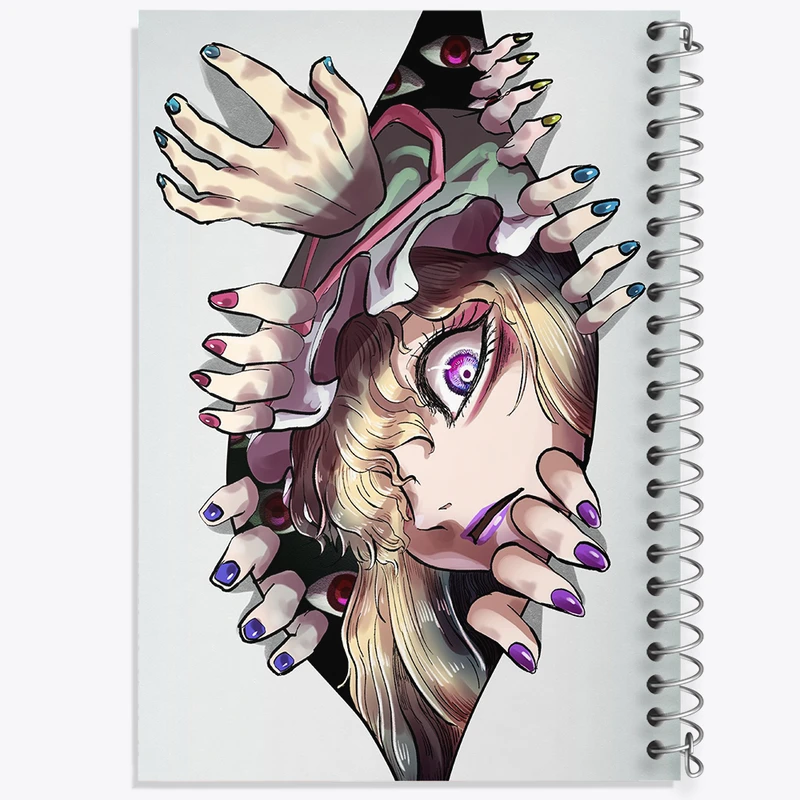 دفتر ژورنال نویسی 50 برگ خندالو مدل نقطه ای طرح بازی توهو (Touhou) کد 35789