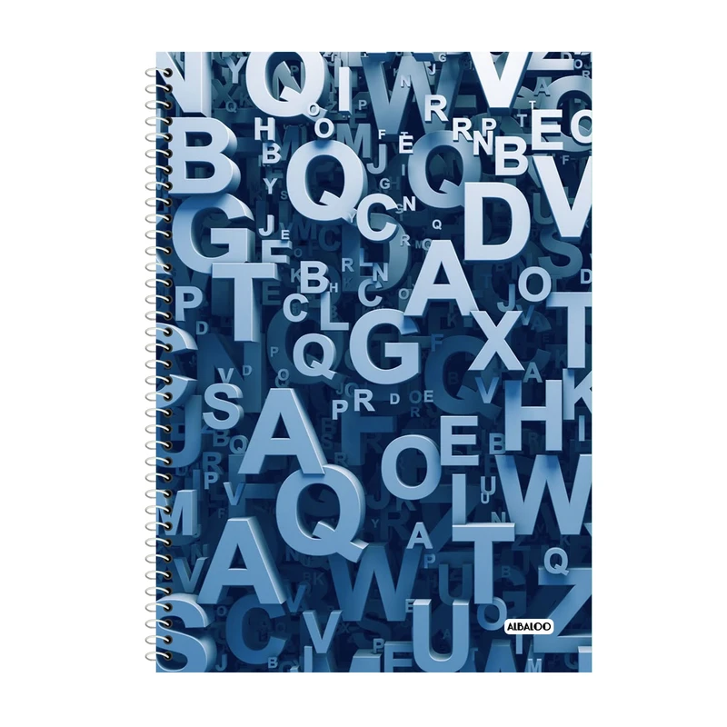 دفتر زبان 100 برگ آلبالو طرح فانتزی کد 2318