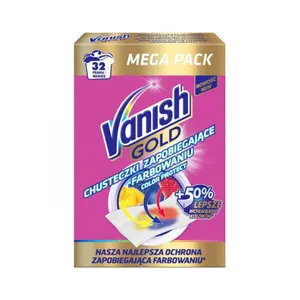 دستمال جذب رنگ لباس ونیش مدل Gold بسته 32 عددی