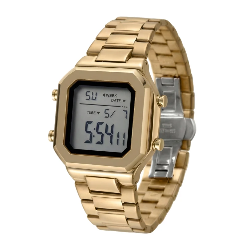 ساعت مچی دیجیتال مردانه مدل اسپرت بند استیل کرنوگراف ضد آب استخری کد ۱