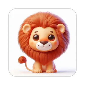 زیر لیوانی کاکتی طرح شیر مدل mp22755