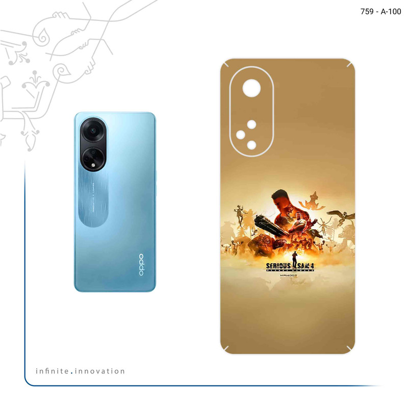 برچسب پوششی ماهوت مدل Serious Sam Game Series مناسب برای گوشی موبایل اپو A98