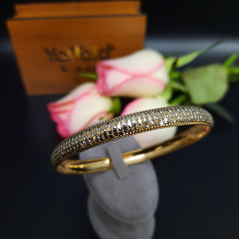 النگو طلا 18 عیار زنانه گالری یارطلا کد AL17-W-4