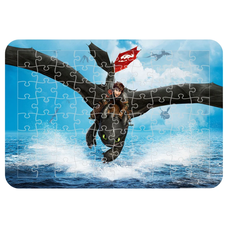 پازل 54 تکه مدل CHB1761 طرح انیمیشن اژدها سواران