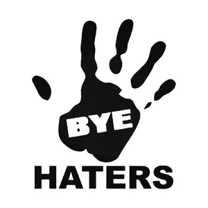 برچسب بدنه خودرو شیپرس طرح BYE HATERS کد Sd001M