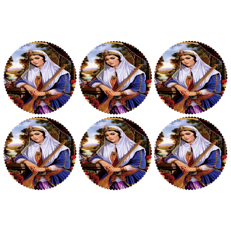 زیر لیوانی مدل C2-42327 بسته 6 عددی