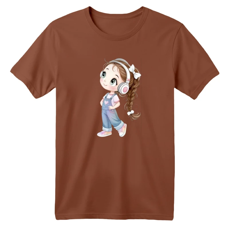 تی شرت آستین کوتاه بچگانه مدل دخترک کد 20