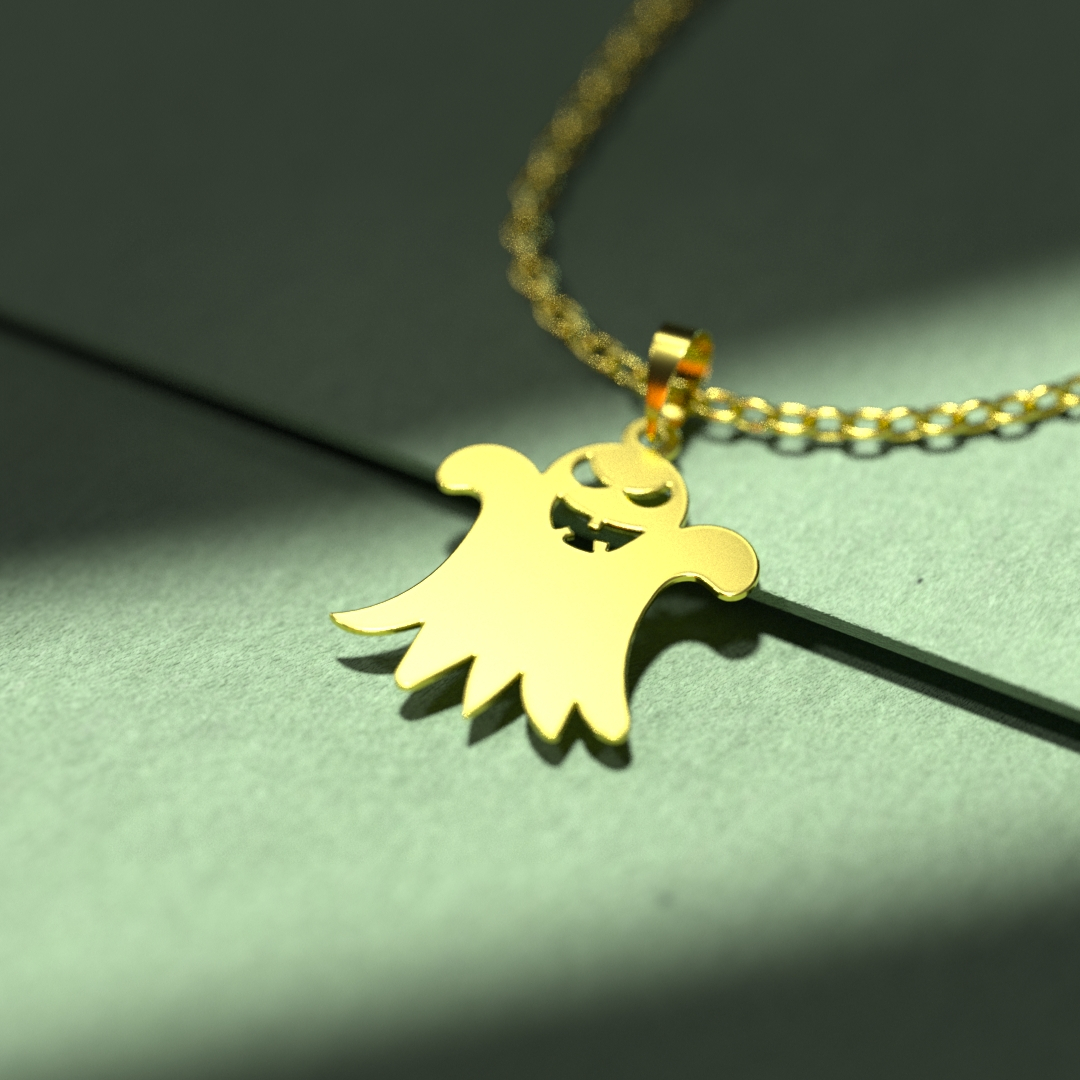 گردنبند طلا 18 عیار زنانه مدوپد مدل هالووین کد G3-1-1038