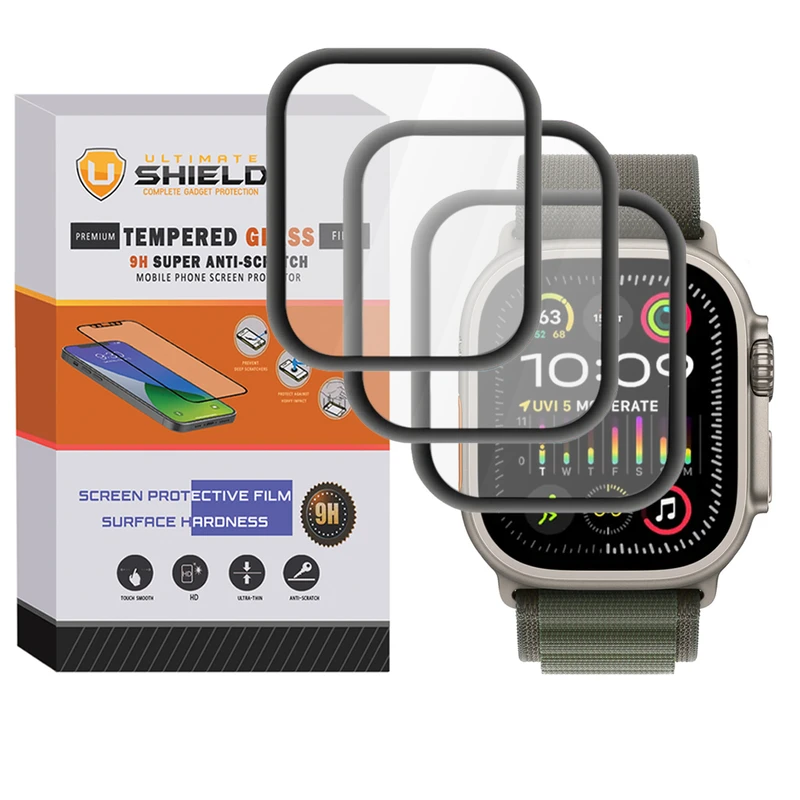 محافظ صفحه نمایش نانو آلتیمیت شیلد مدل Pmma-UL مناسب برای اپل واچ Ultra 2 بسته سه عددی
