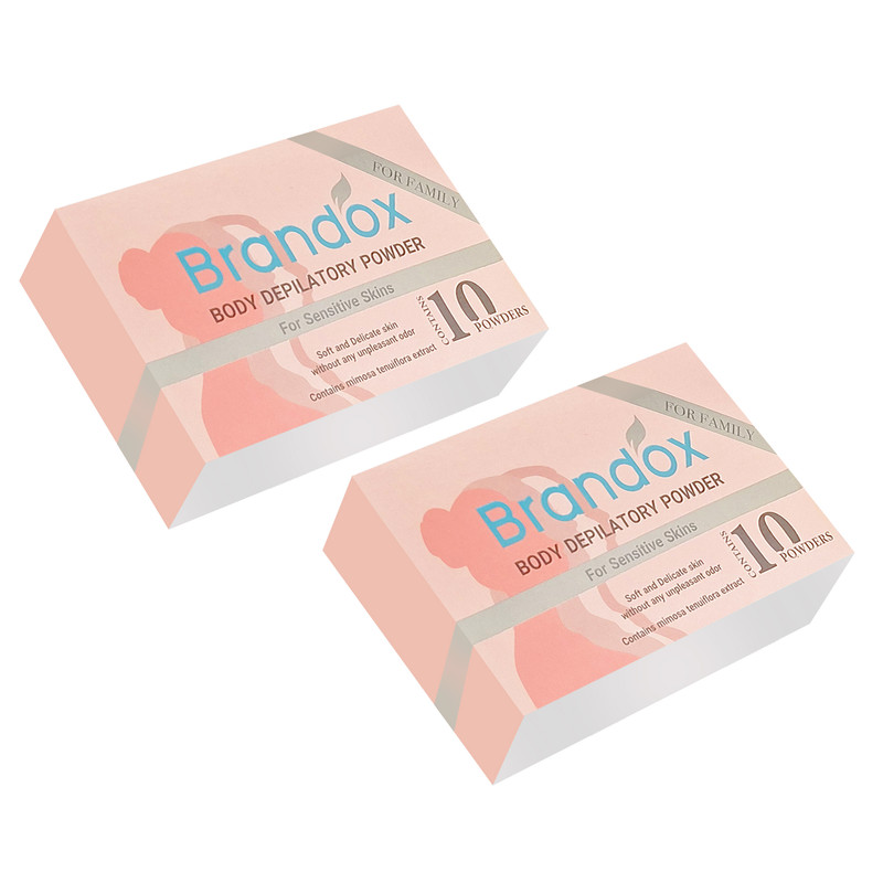 پودر موبر بدن بدون بو براندوکس مدل Sensitive وزن 500 گرم مجموعه  2 عددی