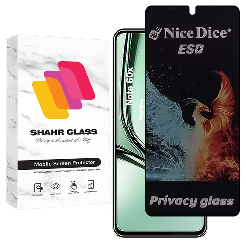 محافظ صفحه نمایش شهر گلس مدل SND7 مناسب برای گوشی موبایل ریلمی Note 60x