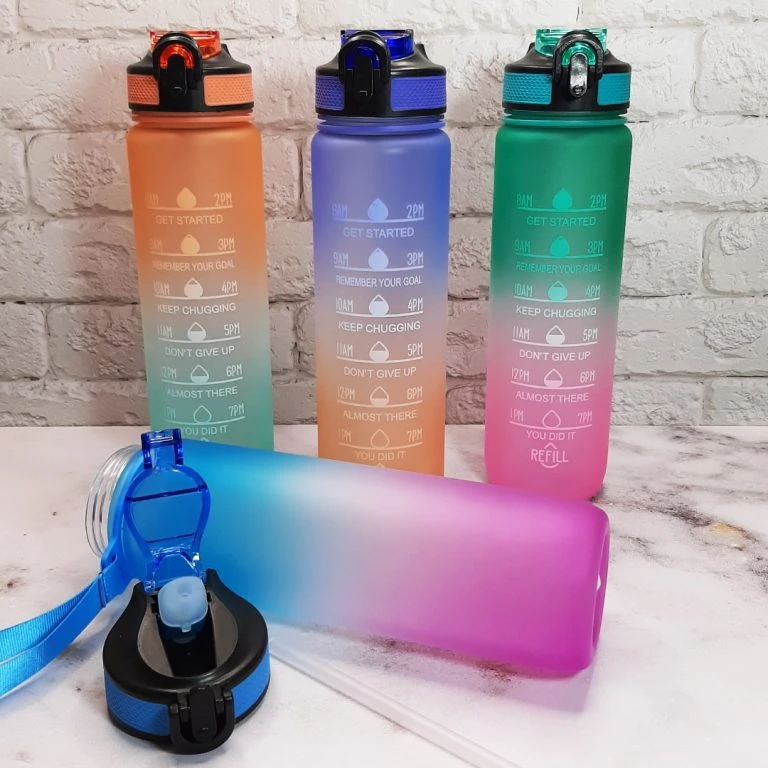 عکس شماره 5 : قمقمه دوچرخه مدل پاستیلی نی دار گنجایش 0.8 لیتر