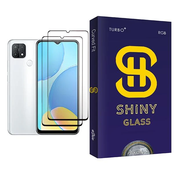 محافظ صفحه نمایش آتوچبو مدل Shiny Glass MIX002 مناسب برای گوشی موبایل اوپو A15s بسته دو عددی