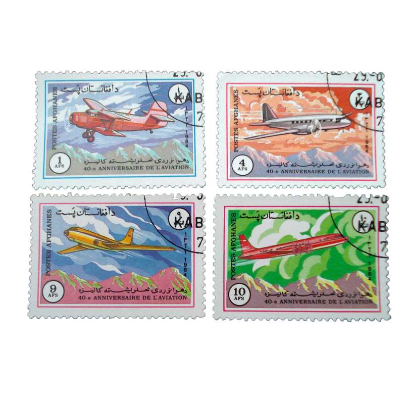 تمبر یادگاری مدل هواپیما کد bc-1926 مجموعه 4 عددی