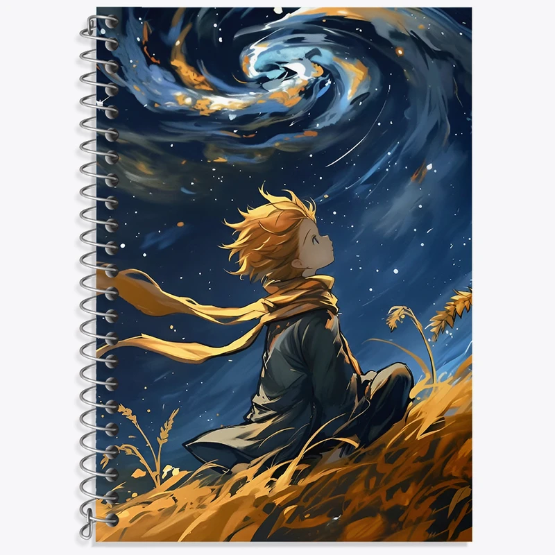 دفتر زبان 50 برگ خندالو مدل دو خط طرح شازده کوچولو کد N3053