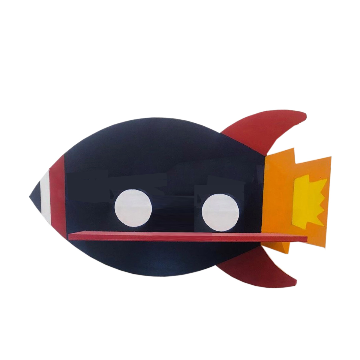 شلف دیواری اتاق کودک مدل موشک