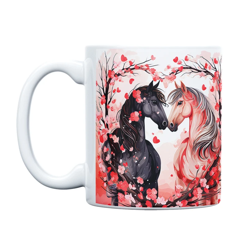 ماگ حس آمیزی طرح عاشقانه مدل قلب زیبا کد 26