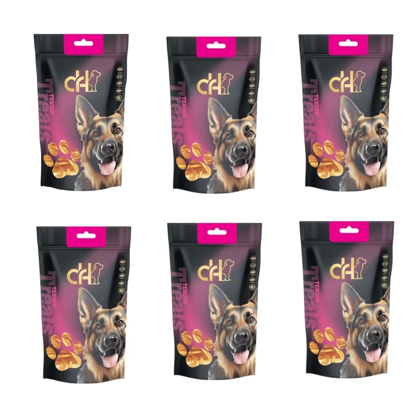 تشویقی سگ دکتر اچ مدل تاندون خشک شده طعم گوشت گوسفند وزن 420 گرم مجموعه 6 عددی