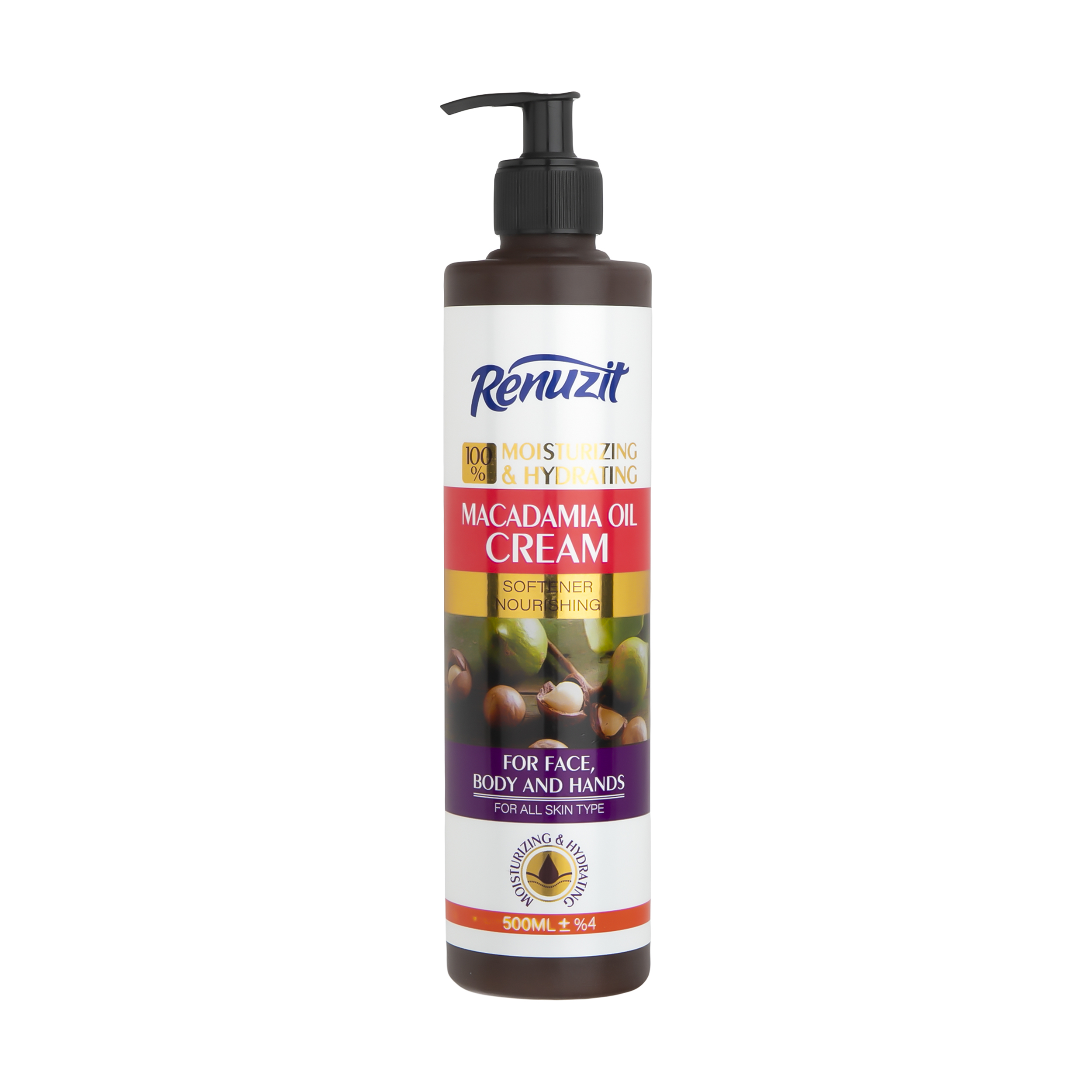کرم آبرسان رینوزیت مدل Macadamia Oil حجم 500 میلی لیتر 