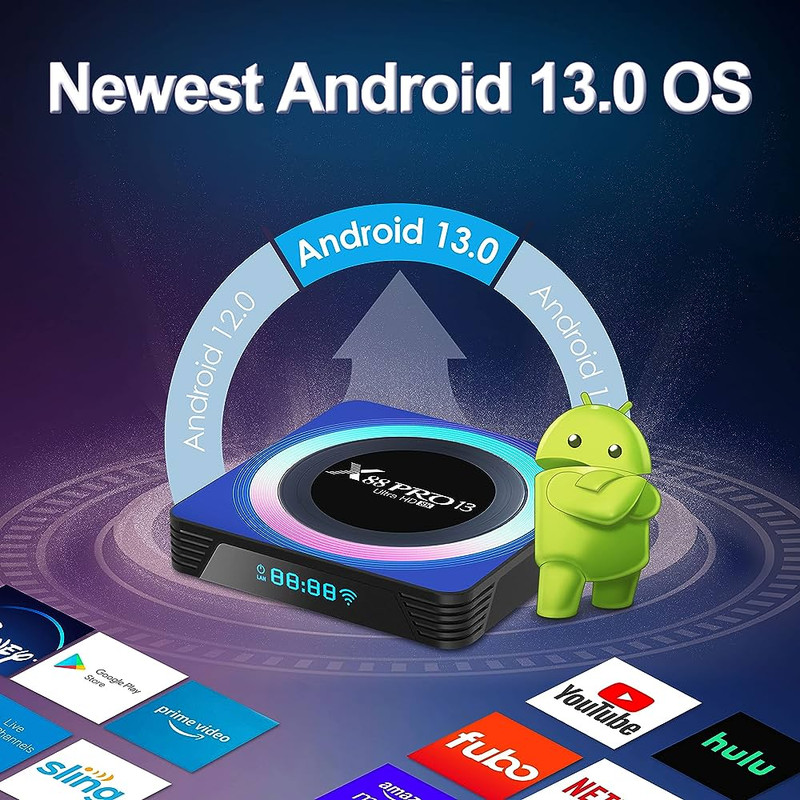 اندروید باکس ایکس‌88 مدل Pro 13 Acrylic 4/32GB