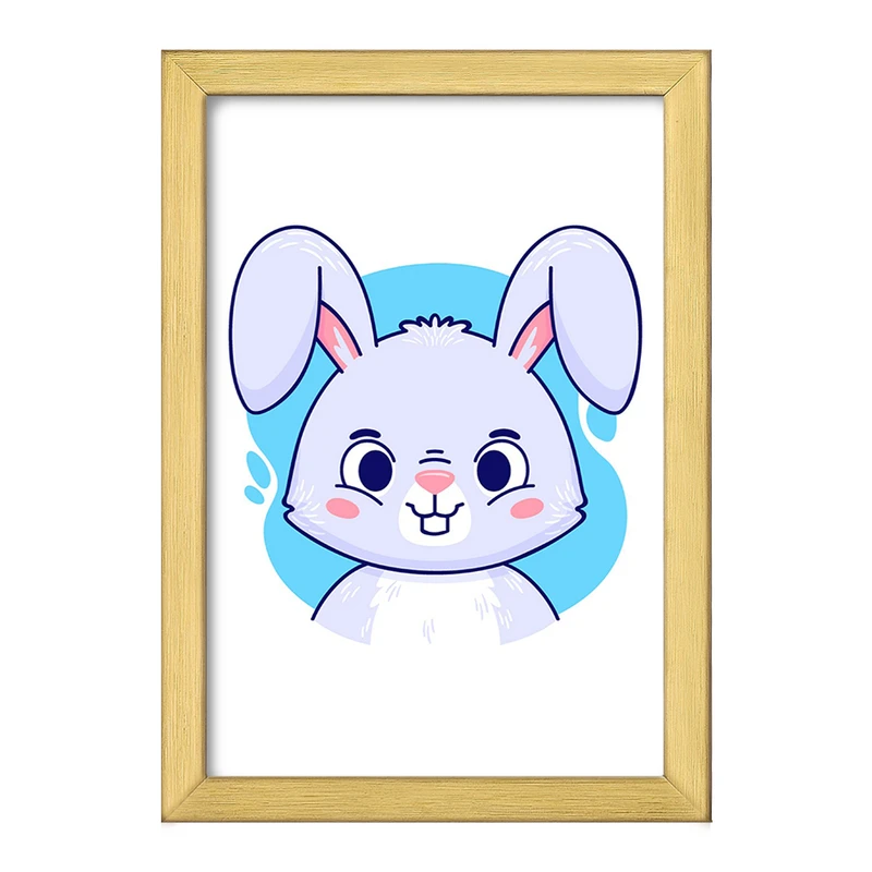 تابلو خندالو طرح خرگوش حیوانات بامزه کد 37151