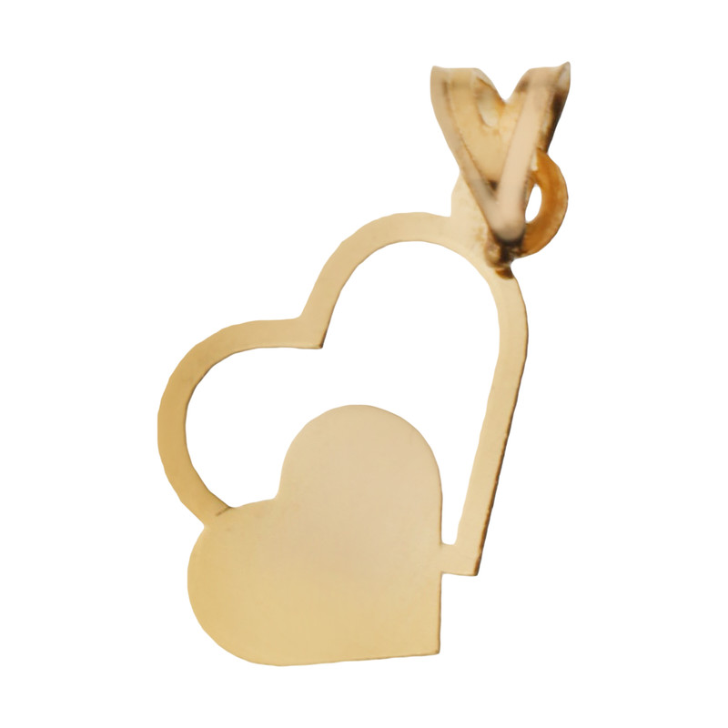 آویز گردنبند طلا 18 عیار زنانه مایا ماهک مدل MM1491 طرح قلب