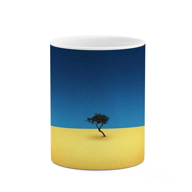 ماگ کاکتی طرح  درخت تنها کد mgp11426