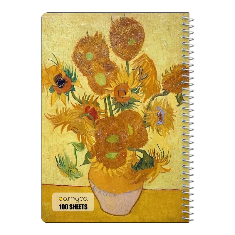 دفتر مشق 100 برگ سیمی کارنیکا طرح نقاشی های ون گوگ Van Gogh Paintings کد 35669