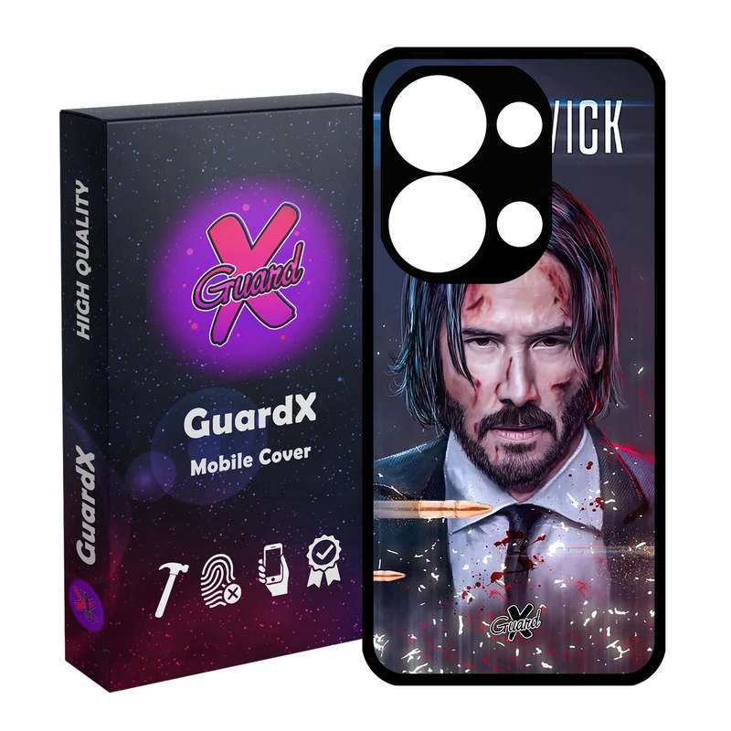 کاور گارد ایکس طرح John Wick مناسب برای گوشی موبایل شیائومی Redmi Note 13 Pro 4G / Poco M6 Pro 4G